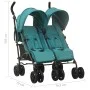 Carrito para gemelos de acero verde de , Cochecitos de bebé - Ref: Foro24-10240, Precio: 239,82 €, Descuento: %