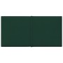 Paneles de pared 12 uds tela verde oscuro 30x15 cm 0,54 m²