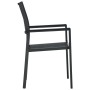 Garden chairs, set of 4, made of black plastic with a rattan-like appearance. by vidaXL, Garden chairs - Ref: Foro24-47890, P...