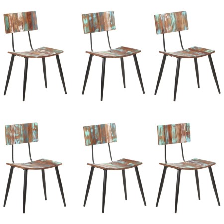 Esszimmerstühle 6 Einheiten recyceltes Massivholz von , Essstühle - Ref: Foro24-3056369, Preis: 552,76 €, Rabatt: %