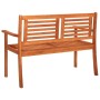2-Sitzer-Gartenbank aus massivem Eukalyptusholz und Kissen 120 cm von , Gartenbänke - Ref: Foro24-3060980, Preis: 192,15 €, R...