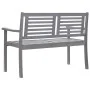 2-seater garden bench in gray eucalyptus wood and 120 cm cushion by , garden benches - Ref: Foro24-3061034, Price: 191,43 €, ...