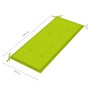 2-Sitzer-Gartenbank aus grauem Eukalyptusholz und 120 cm Kissen von , Gartenbänke - Ref: Foro24-3061034, Preis: 191,43 €, Rab...