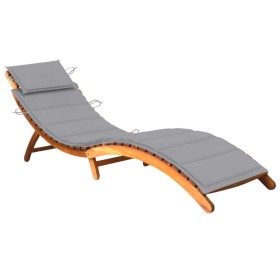 Gartenliege mit Kissen aus massivem Akazienholz von , Liegen - Ref: Foro24-3061573, Preis: 186,05 €, Rabatt: %