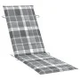 Garden lounger with solid acacia wood cushion by , Loungers - Ref: Foro24-3061586, Price: 193,43 €, Discount: %