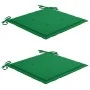 Batavia chairs 2 units solid teak with green cushions by , Garden chairs - Ref: Foro24-3062132, Price: 246,63 €, Discount: %