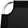 Extra high senior folding aluminum black lounger by vidaXL, Loungers - Ref: Foro24-47913, Price: 149,97 €, Discount: %