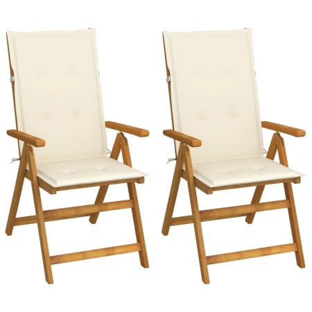 Liegende Gartenstühle, 2 Stück, Kissen aus massivem Akazienholz von , Gartenstühle - Ref: Foro24-3064061, Preis: 183,21 €, Ra...