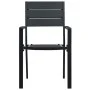 Garden chairs 4 units HDPE wood-like black appearance by vidaXL, Garden chairs - Ref: Foro24-47886, Price: 227,01 €, Discount: %