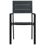 Gartenstühle 4 Stück HDPE Holzoptik schwarz von vidaXL, Gartenstühle - Ref: Foro24-47886, Preis: 227,01 €, Rabatt: %