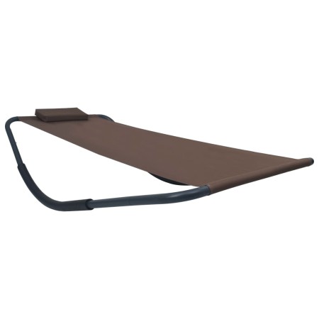 Sonnenliege aus braunem Stahl, 200 x 90 cm von vidaXL, Betten im Freien - Ref: Foro24-48084, Preis: 74,86 €, Rabatt: %