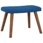 Blauer Schaukelstuhl aus Samt mit Fußstütze von , Schaukelstühle - Ref: Foro24-327764, Preis: 148,02 €, Rabatt: %