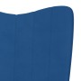 Blauer Schaukelstuhl aus Samt mit Fußstütze von , Schaukelstühle - Ref: Foro24-327764, Preis: 151,27 €, Rabatt: %