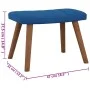 Blauer Schaukelstuhl aus Samt mit Fußstütze von , Schaukelstühle - Ref: Foro24-327764, Preis: 148,02 €, Rabatt: %