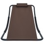 Tumbona de acero marrón 200x90 cm de vidaXL, Camas para exteriores - Ref: Foro24-48084, Precio: 75,93 €