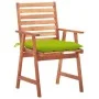 Sillas comedor de jardín 2 uds madera maciza acacia y cojines de , Sillas de jardín - Ref: Foro24-3064346, Precio: 162,60 €, ...