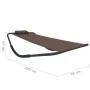 Sonnenliege aus braunem Stahl, 200 x 90 cm von vidaXL, Betten im Freien - Ref: Foro24-48084, Preis: 73,74 €, Rabatt: %