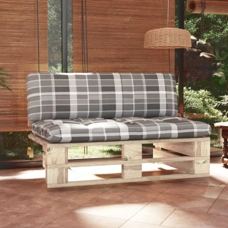 Central sofa made of pallets for impregnated pine wood garden by , Modular outdoor sofas - Ref: Foro24-3066542, Price: 118,43...