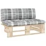 Zentrales Sofa aus Paletten für den Garten aus imprägniertem Kiefernholz von , Modulare Sofas für den Außenbereich - Ref: For...