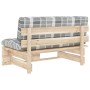 Zentrales Sofa aus Paletten für den Garten aus imprägniertem Kiefernholz von , Modulare Sofas für den Außenbereich - Ref: For...