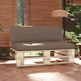 Central sofa made of pallets for impregnated pine wood garden by , Modular outdoor sofas - Ref: Foro24-3066537, Price: 116,39...