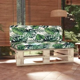 Central sofa made of pallets for impregnated pine wood garden by , Modular outdoor sofas - Ref: Foro24-3066540, Price: 118,43...