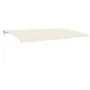 Automatic awning with LED wind sensor cream 600x300 cm by , Awnings - Ref: Foro24-3068972, Price: 778,86 €, Discount: %