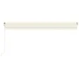 Automatische Markise mit LED-Windsensor Creme 600x300 cm von , Markisen - Ref: Foro24-3068972, Preis: 778,86 €, Rabatt: %