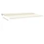 Automatische Markise mit LED-Windsensor Creme 600x300 cm von , Markisen - Ref: Foro24-3068972, Preis: 778,86 €, Rabatt: %