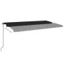 Anthracite gray manual retractable awning 600x350 cm by , Awnings - Ref: Foro24-3069239, Price: 595,19 €, Discount: %