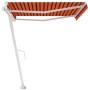 Automatische Standmarkise in Orange und Braun, 400 x 350 cm von , Markisen - Ref: Foro24-3069630, Preis: 514,96 €, Rabatt: %