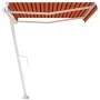 Toldo de pie automático naranja y marrón 400x350 cm de , Toldos - Ref: Foro24-3069630, Precio: 572,16 €, Descuento: %