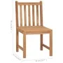 Sillas de jardín 6 unidades madera maciza de teca con cojines de , Sillas de jardín - Ref: Foro24-3073136, Precio: 689,69 €, ...