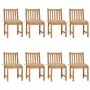 Gartenstühle 8 Einheiten aus massivem Teakholz mit Kissen von , Gartenstühle - Ref: Foro24-3073160, Preis: 893,40 €, Rabatt: %