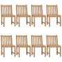 Gartenstühle 8 Einheiten aus massivem Teakholz mit Kissen von , Gartenstühle - Ref: Foro24-3073160, Preis: 893,40 €, Rabatt: %
