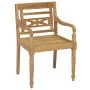 Batavia chairs 4 units solid teak wood with cushions by , Garden chairs - Ref: Foro24-3073300, Price: 487,88 €, Discount: %