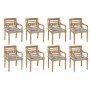 Batavia Stühle 8 Einheiten aus massivem Teakholz mit Kissen von , Gartenstühle - Ref: Foro24-3073363, Preis: 1,00 €, Rabatt: %