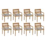 Batavia Stühle 8 Einheiten aus massivem Teakholz mit Kissen von , Gartenstühle - Ref: Foro24-3073363, Preis: 1,00 €, Rabatt: %