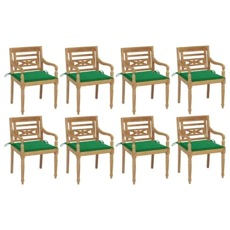 Batavia Stühle 8 Einheiten aus massivem Teakholz mit Kissen von , Gartenstühle - Ref: Foro24-3073354, Preis: 1,00 €, Rabatt: %