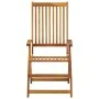 Folding garden chairs and cushions 8 pcs solid acacia wood by , Garden chairs - Ref: Foro24-3075067, Price: 636,71 €, Discoun...