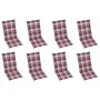 Folding garden chairs and cushions 8 pcs solid acacia wood by , Garden chairs - Ref: Foro24-3075067, Price: 636,71 €, Discoun...