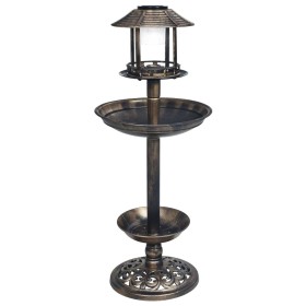 Decorative birdbath with plastic solar LED lights by vidaXL, Birdbaths - Ref: Foro24-48221, Price: 51,24 €, Discount: %