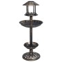 Dekoratives Vogelbad mit Solar-LED-Leuchten aus Kunststoff von vidaXL, Vogelbäder - Ref: Foro24-48221, Preis: 51,24 €, Rabatt: %