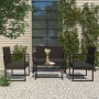 Gartenbank mit schwarzen synthetischen Rattankissen 106 cm von , Gartenbänke - Ref: Foro24-362325, Preis: 100,70 €, Rabatt: %