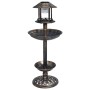 Dekoratives Vogelbad mit Solar-LED-Leuchten aus Kunststoff von vidaXL, Vogelbäder - Ref: Foro24-48221, Preis: 51,24 €, Rabatt: %