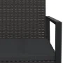 Garden bench with black synthetic rattan cushions 106 cm by , garden benches - Ref: Foro24-362325, Price: 96,98 €, Discount: %