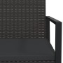 Gartenbank mit schwarzen synthetischen Rattankissen 106 cm von , Gartenbänke - Ref: Foro24-362325, Preis: 100,70 €, Rabatt: %