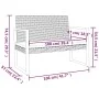 Garden bench with black synthetic rattan cushions 106 cm by , garden benches - Ref: Foro24-362325, Price: 96,98 €, Discount: %