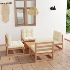 5-piece garden furniture set with solid pine wood cushions by , Garden sets - Ref: Foro24-3076317, Price: 469,23 €, Discount: %