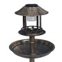 Dekoratives Vogelbad mit Solar-LED-Leuchten aus Kunststoff von vidaXL, Vogelbäder - Ref: Foro24-48221, Preis: 51,24 €, Rabatt: %
